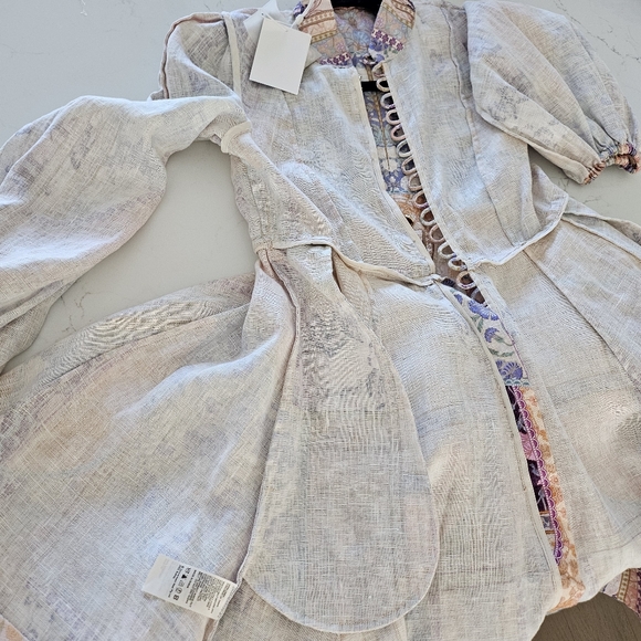 Zimmermann Pastel Patchwork Long Sleeve Dress - Picture 13 of 13